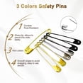 thumbnail image 4 of Safety Pins, 540 Pcs Premium Safety Pins, 4 Sizes Durable Rust-resistant Safety, 4 of 5