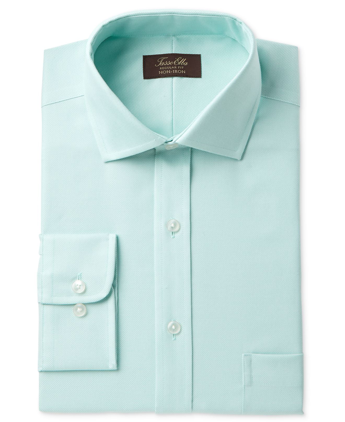 Tasso Elba Dress Shirts - Mint Green Mens Oxford One Pocket Dress Shirt ...