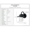 thumbnail image 3 of Luxury Coastal Wall Sconce, 11H x 9W, with Industrial Style, Midnight Black, UHP1320 by Urban Ambiance, 3 of 5