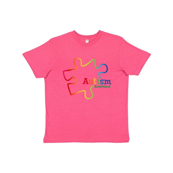 Inktastic Rainbow Gradient Autism Youth T-Shirt