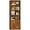 Rustic Brown, variant on Furniwell Bookshelf and Bookcase with Doors - Modern Tall Storage Cabinet for Home Office, Bedroom (Rustic Brown)
