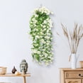 thumbnail image 5 of Ycandiee Artificial Fake Hanging Flowers Plants for Outdoor Spring Decoration, Artificial Hanging Flowers, Faux Silk UV Resistant Look Real Trailing Vines for Outside Home Planter Porch Patio, 5 of 6