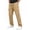 Khaki -AH08, variant on Nestiefly Mens Cargo Pants Relaxed Fit Chino Elastic Waist Multi Pocket Hiking Work Trousers Khaki M