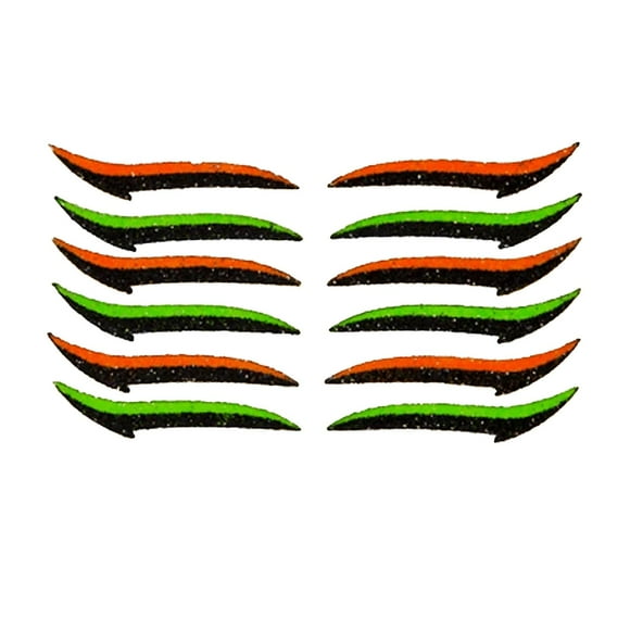 Plantilla reutilizable de Delineador de ojos Yuyangstore 6 pares naranja