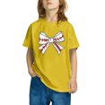 thumbnail image 4 of RXIRUCGD T-shirt Imprimé Halloween pour Enfants Garçons Filles Mode Mignon Col Rond Manches Courtes (Jaune, Taille: 5 Ans), 4 of 4