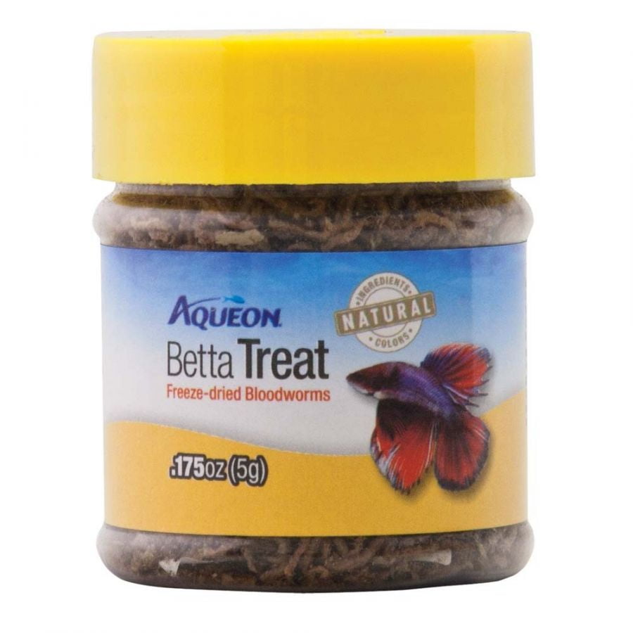 Aqueon Betta Treat Freeze Dried Bloodworms 0.175 oz Pack of 3
