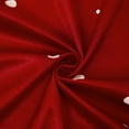 thumbnail image 5 of 2 Pcs Christmas Print Curtain, Grommet Red Velvet Floral Darkening Curtain Drapes, 5 of 9