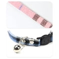 thumbnail image 2 of Cat Collar Adjustable Quick Release Buckle Pet Collar Kitten Collar with Bell, 2 of 10