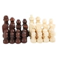 thumbnail image 4 of segolike 32 Pieces Wooden Chess Pieces Beginners Puzzle Pieces Games Chess Game Pawns 3inch, 4 of 9