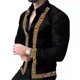 thumbnail image 1 of Camisa vaquera tribal para hombre, cómoda, suave, de alta calidad, diseño de botones a la moda, camisa hawaiana, 1 of 6