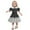 Black, variant on Girls Dresses Kid Dress with Polka Dot for Kids Girls Color Block Dress with Belt