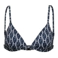 thumbnail image 1 of Hugo Womens Monogram Triangle Cups Bikini Top, 1 of 3