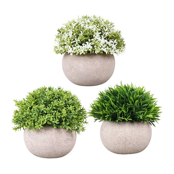 Mini plantas artificiales para mesa del hogar, oficina, habitación, escritorio, decoración de repisa de granja