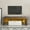 Brown+White, variant on TV Stands With Storage 20 minutes quick assembly brown simple modern TV stand with the toughened glass shelf Floor cabinet Floor TV wall cabinet Brown + whiteTV bracket with LED Color Changing Ligh