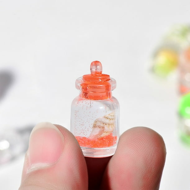 1Pcs/Pack Night Light Mini Bottle Charms Ocean Conch Glass Wishing