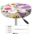 thumbnail image 2 of Uemuo Dog Doing Yoga Pattern Round Bar Stool Seat Covers Washable Stool Cushion Slipcover Elastic Bar Chair Covers-12 inch, 2 of 7