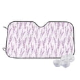 thumbnail image 2 of Lsque Lavender Flowers Car Windshield Sun Shade | Accordion Folding Style Auto Shade for Car Truck SUV Van | Blocks UV Rays Sun Visor Protector | Medium, 2 of 7
