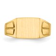 thumbnail image 4 of 14k Yellow Gold 7.5x9.0mm Signet Ring, 4 of 9