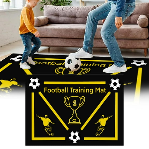 Area Rugs,Football Footstep Training Non Slip Mat Home Mud Sports Footstep Carpet Indoor Soundproofing Fitness Mat