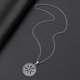 thumbnail image 3 of Vegvisir Viking Rune Necklace Stainless Steel For Men Fashion Silver Color Lucky Amulet Round Pendant Jewelry Gift, 3 of 5