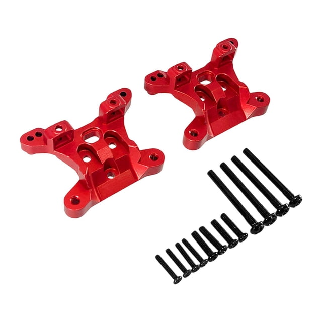 lionlar 1:16 Remote Control Car Rustproof Front Rear Shockmount for RC Vehicle Parts Red