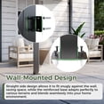thumbnail image 4 of NETAJE 10'x10' Outdoor Metal Gazebo, Hardtop Wall Mounted Gazebo & Pergola with Metal Sloping Roof, for Backyard, Deck, Patio, 4 of 7