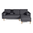 thumbnail image 2 of Sala Modular Reversible Makora Tyson Con Memory Foam, Color Gris Oxford, Lino Respaldo Reclinable De 3 posiciones., 2 of 10