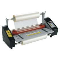 INTBUYING 12.8inch Hot Cold Roll Laminating Machine Electric A3 Digital Display Roll Laminator 110V