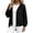 Black, variant on Hooded Zip Up Jackets for Women Long Sleeve High Low Hem Loose Windbreaker Coats Lightweight Travel Jacket
