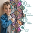 thumbnail image 3 of Blackout Kids Curtains,Yellow Floral Oval Pattern Childrens Insulated Curtains Set Of 2,Bedroom Essentials,Toddler Room Decor 42x63in(106x160cm), 3 of 5
