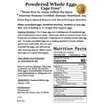 thumbnail image 3 of Whole Powdered Egg, 2 Pack, 4 Pounds Total, Makes 140 Large Eggs, Farm Fresh Eggs, Best Prices, Emergency, Survival, Camping, Long Shelf Life, 3 of 8