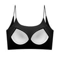 thumbnail image 5 of Xfvqtps Sports Bras for Women Spaghetti Straps Padded Elastic Soft Comfortable Gym Fitness Yoga Bra Black, 5 of 6