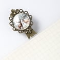 thumbnail image 5 of Christmas elk Elegant Vintage Copper-Colored Lace Bookmarks - Set of 2 Stainless Steel Book Markers for Book Lovers and Readers, 5 of 5