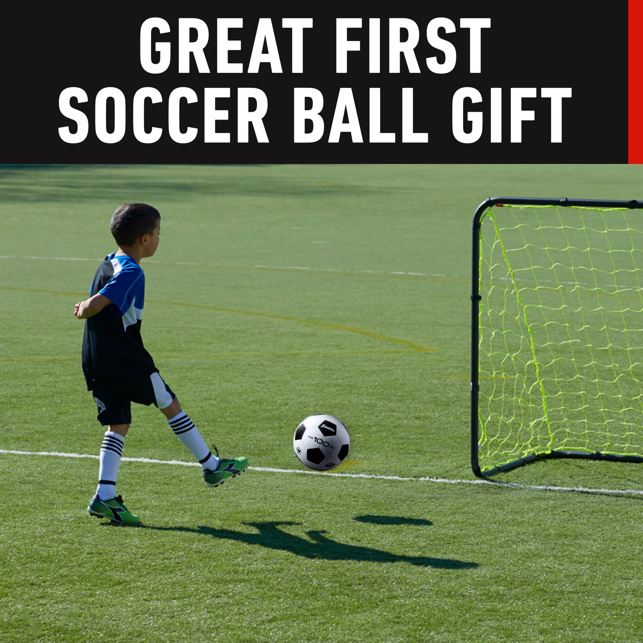 Franklin Sports Size 4 Competition 100 Soccer Balls - 12 Pack Deflated with Pump