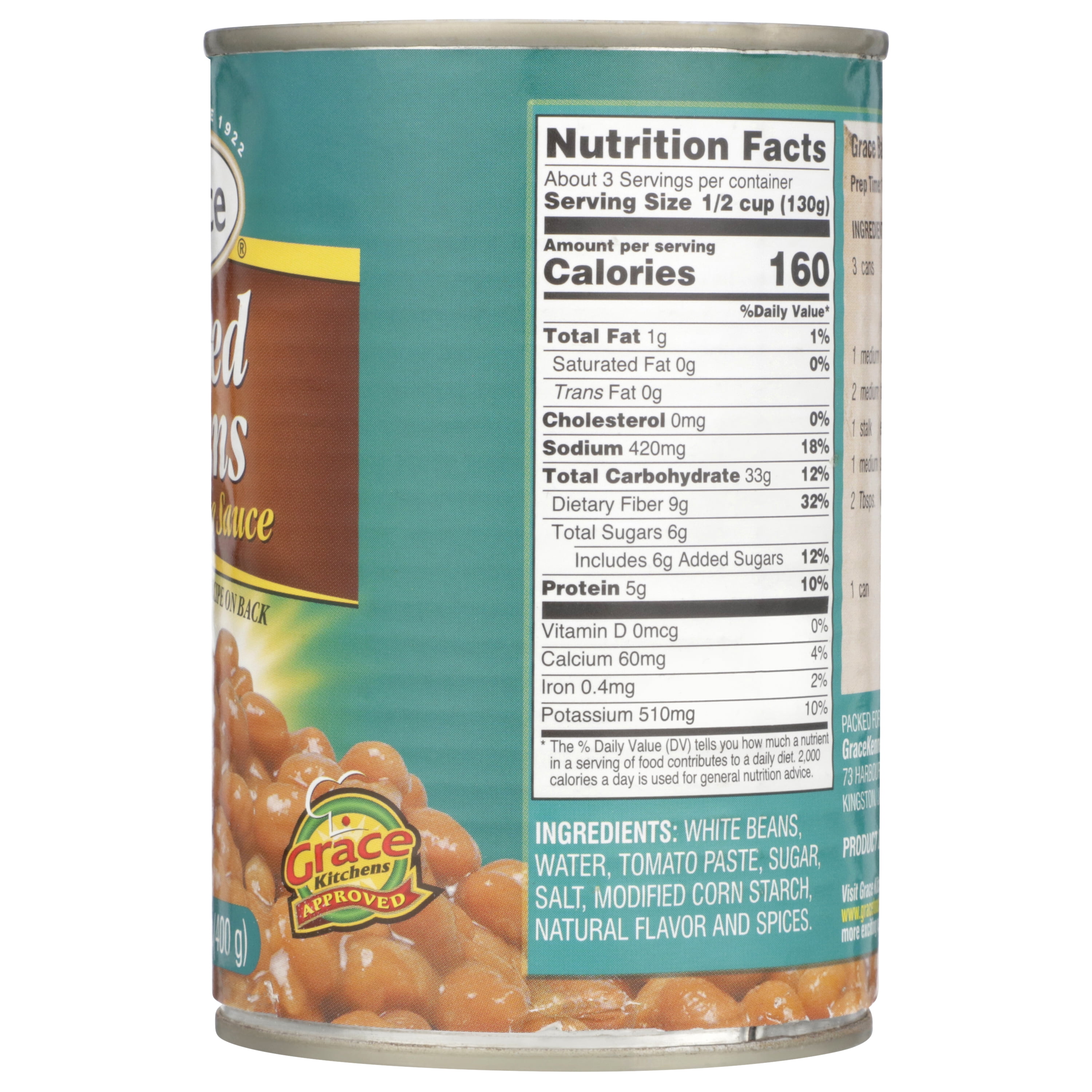 (7 pack) Grace Baked Beans 14 oz Can - Delicious and Protein-Rich