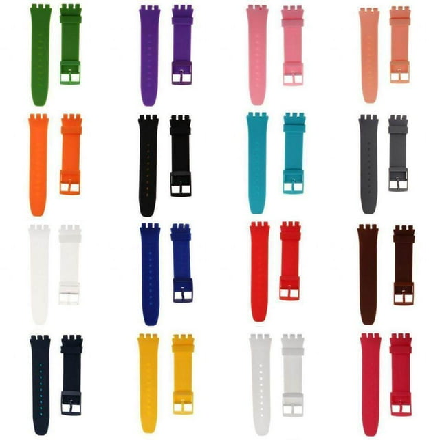 facefd Silicone Watch Bands Watch Straps Replacement Rubber Wrist Band Navy Blue