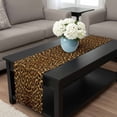 thumbnail image 4 of Brown Leopard Print Table Runner 70 Inches Long, Classic Abstract Animal Patterned Kitchen Coffee Dining Table Decoration for Home Party Birthday Wedding Home Decor 13x70 Inches, 4 of 8