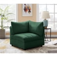 thumbnail image 3 of Meridian Furniture Jacob Coin en Velours Vert, 3 of 9