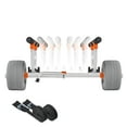 thumbnail image 1 of KFFKFF Kayak Cart, 350 lbs Load Capacity, Kayak Trolley with 12-inch Inflatable PU Tires & 2 Straps, Assembles & Disassembles Within Seconds, Paddle Board Trolley, 1 of 9