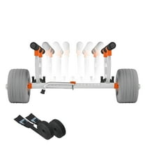 KFFKFF Durable Kayak Cart with 350 lbs Capacity, Features 12-inch Inflatable PU Tires and Two Straps, Quick Assembly and Disassembly, Ideal for Transporting Kayaks and Canoes