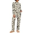 thumbnail image 4 of MINTREUS Couple Pajama Sets Soft PJs Sets for Couples/Women/Men Matching Sleepwear with Pockets, 4 of 6