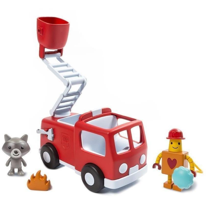 Sago Mini Vehicle Playset Hugbot & Kiki's Fire Truck
