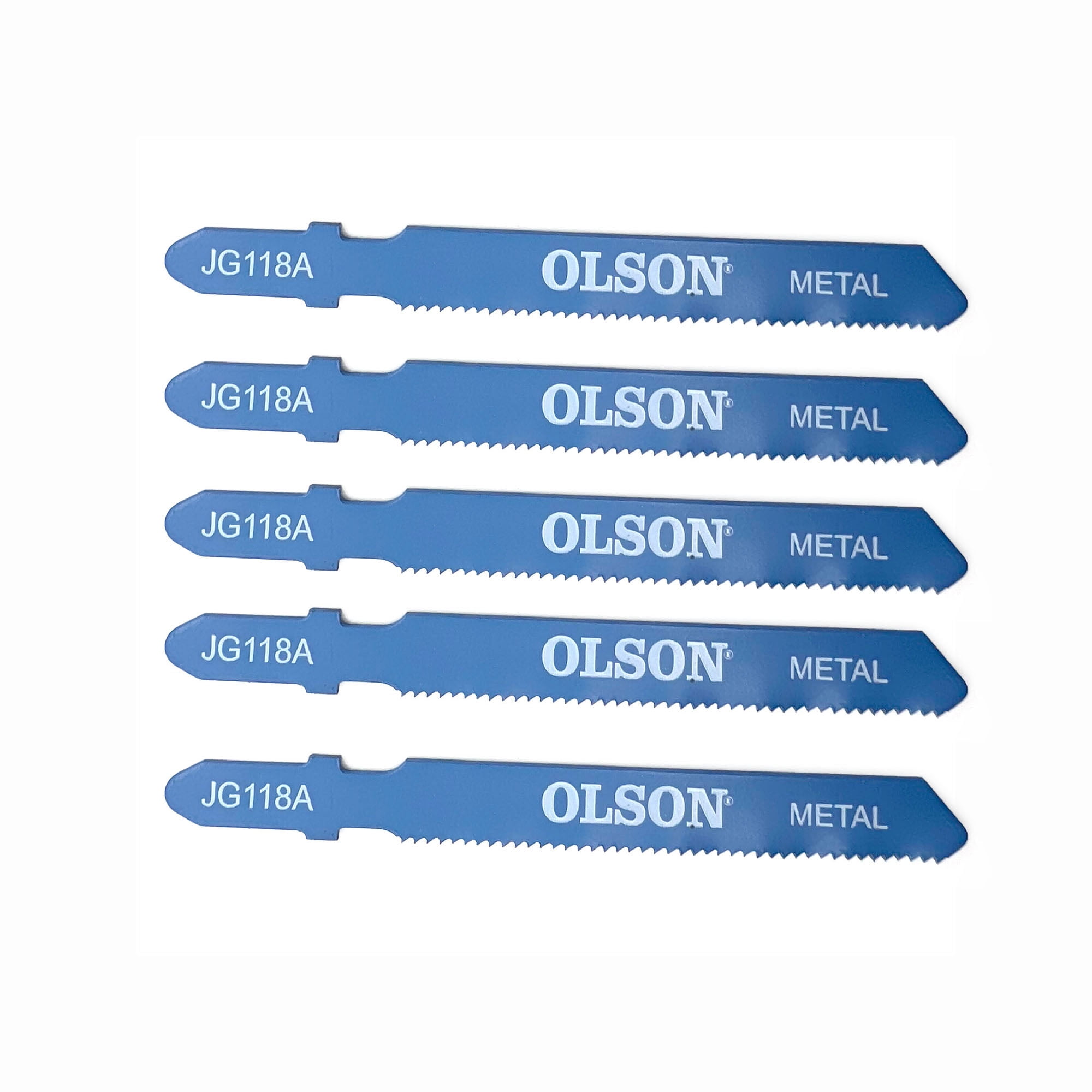 Freud-Diablo DJT118A5 – 5-Pack HSS 3-Piece Medium Metal T- Shank Jigsaw Blades