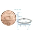 thumbnail image 2 of Sterling Silver Rhodium Finish Milgrain Cubic Zirconia Ring, 2 of 2