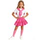 thumbnail image 2 of Odeerbi Niñas 4 Piezas Preppy Traje Manga Corta Camiseta + Falda Plisada En Capas + Chal + Calcetines Escenario Conjunto de Rendimiento, 2 of 8