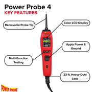Power Probe IV - [Car Automotive Diagnostic Test Tool, Digital Volt Meter, AC/DC Current Resistance, Circuit Tester