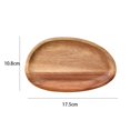 thumbnail image 3 of Bgsha Irregular Oval Wooden Dinner Plate Serving Tray for Dishes Snack Fruit Dessert, 3 of 9