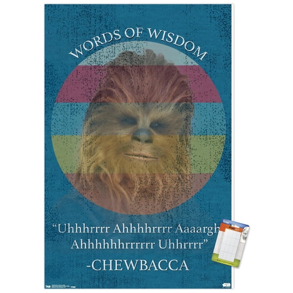 Star Wars: Saga - Chewbacca Quote Wall Poster, 14.725" x 22.375"