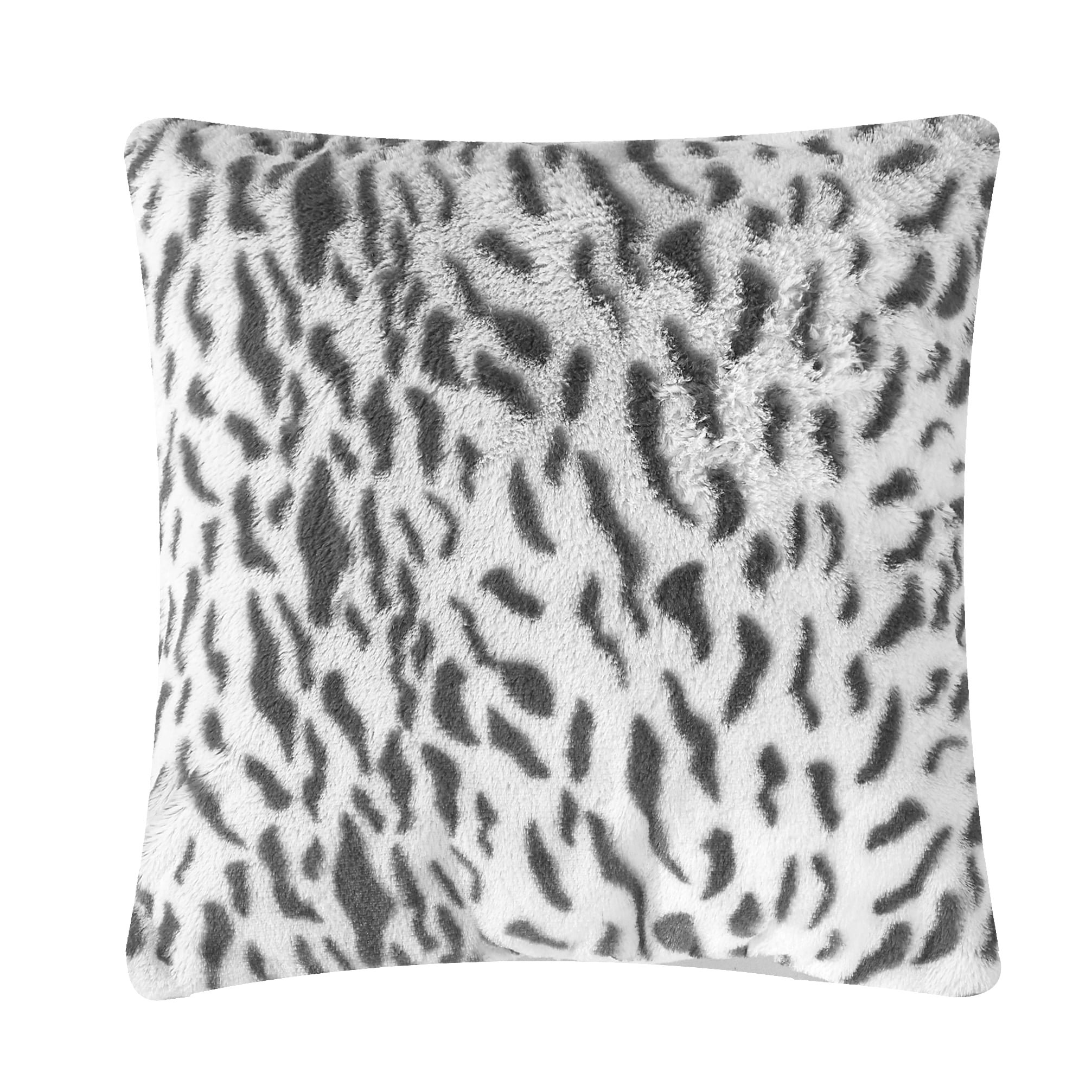 Better Homes & Gardens White Snow Leopard Faux Fur Throw Pillow