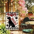 thumbnail image 5 of SM-XLHN Home is Where My Dogs are 28 x 40 House Flag Double Sided, Pet Paw Print Garden Yard Decoration Dog Owner Lover Gifts, Farmhouse Rustic Burlap Outdoor Decor Decorative Large Flag, 5 of 6